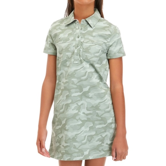 Vineyard Vines Camouflage Girls Stylish Mini Dress - Picture 1 of 4